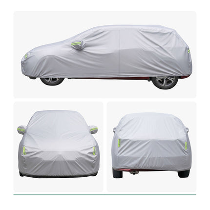 Outdoor Hatchback Car Cover, 400–435 cm, Silver