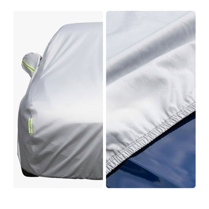 Outdoor Hatchback Car Cover, 400–435 cm, Silver