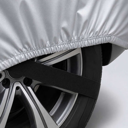 Outdoor Hatchback Car Cover, 400–435 cm, Silver
