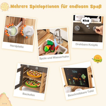 Outdoor-Matscheküche für Kinder mit Tafel & Spüle