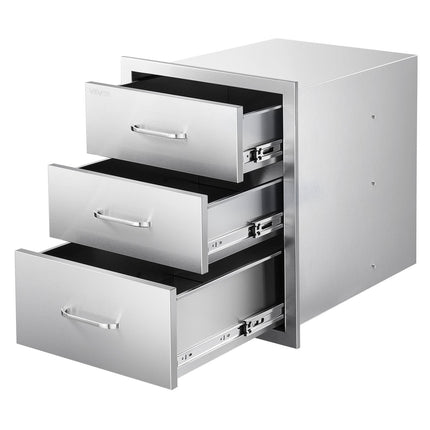 Outdoor Kitchen Drawers, Stainless Steel 18.11 x 23.23 in