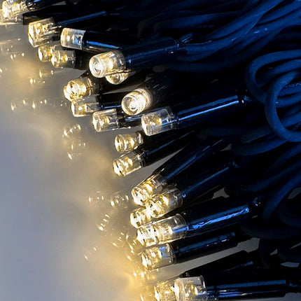 LED Lichterkette Außen, 10m 100 LEDs, Warmweiß 12V