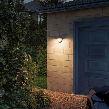 Außen-LED-Wandleuchte, 800lm, Warmweiß, Anthrazit