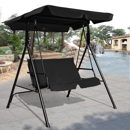 Outdoor Hollywoodschaukel mit Dach und Kissen