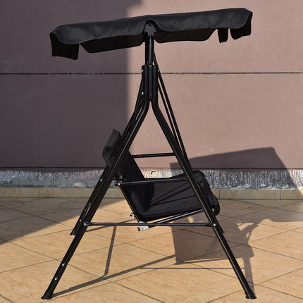 Outdoor Hollywoodschaukel mit Dach und Kissen