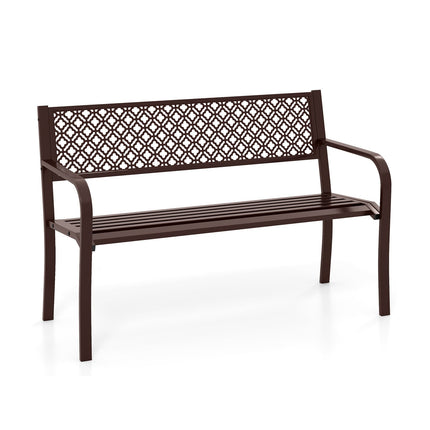 Outdoor Metal Bench, Weatherproof, 2-3 Seats, 360 kg Capacity