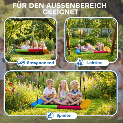 Outdoor-Nestschaukel für Kinder, 148x77 cm, 300 kg Tragkraft