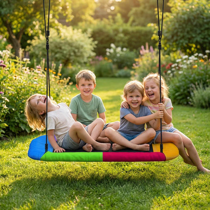 Outdoor-Nestschaukel für Kinder, 148x77 cm, 300 kg Tragkraft