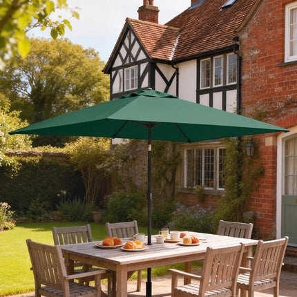 Outdoor Patio Umbrella, Adjustable Tilt, 300x200 cm