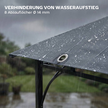 Pavillon mit einfahrbarem Dach, UV-Schutz 30+