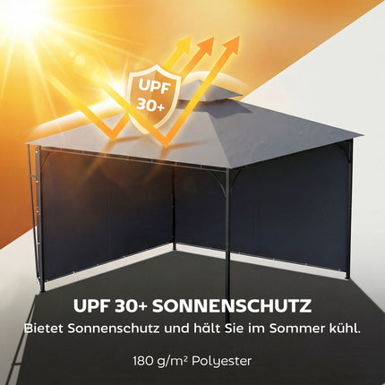 Pavillon mit einfahrbarem Dach, UV-Schutz 30+