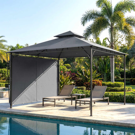 Pavillon mit einfahrbarem Dach, UV-Schutz 30+