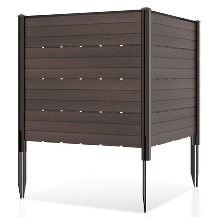 Zahradní plotová zástěna, 2 HDPE panely, 5 kolíků