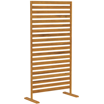 Outdoor Privacy Screen, Natural Wood, 80x170 cm
