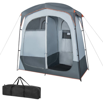 Outdoor-Privatsphäre-Zelt mit 2 Räumen, abnehmbarem Regenschutz
