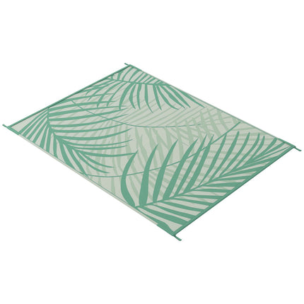 Large Reversible Outdoor Rug - Water Repellent, Green, 365x274cm