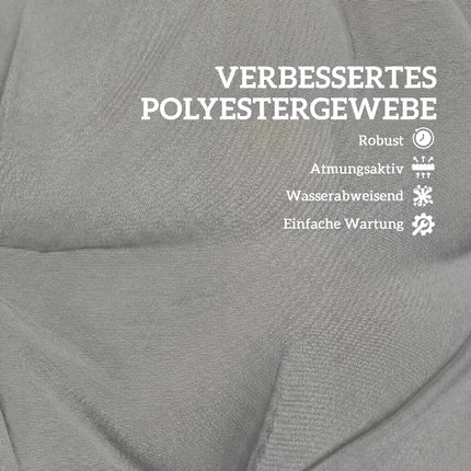 Outdoor-Sitzkissen-Set, 8 cm dick, wasserabweisend, 2er-Pack