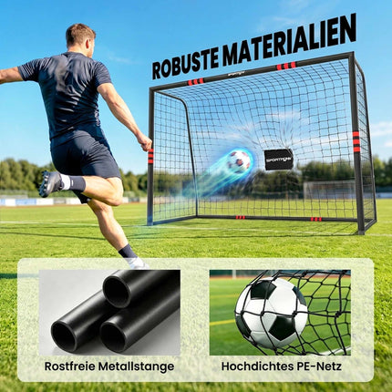 Outdoor Soccer Goal 300x200 cm with Net and Foam Padding