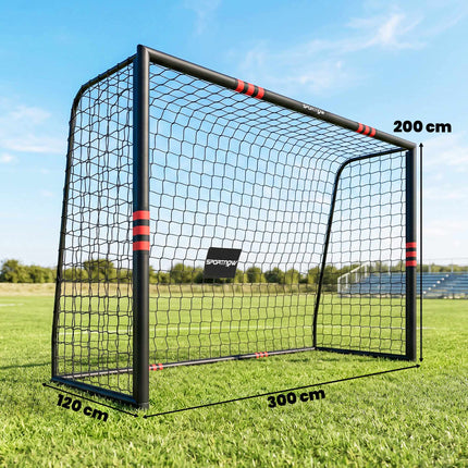 Outdoor Soccer Goal 300x200 cm with Net and Foam Padding