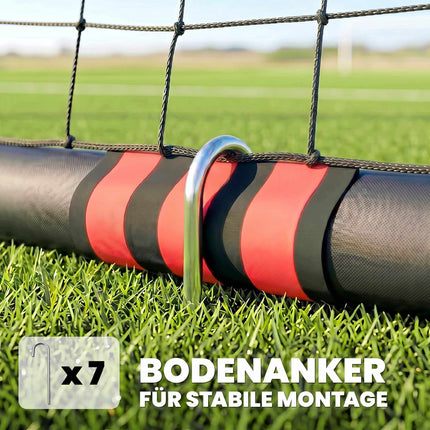 Outdoor Soccer Goal 300x200 cm with Net and Foam Padding