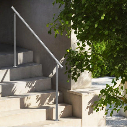 Outdoor Stair Handrail Kit, 59 in Stainless Steel, Adjustable