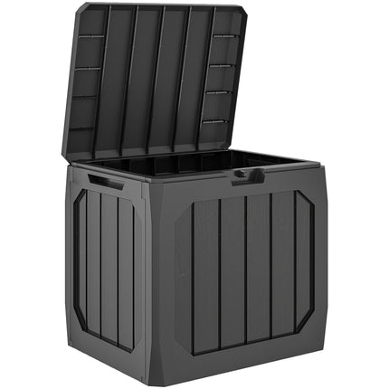 Gartenbox, 121L, Schwarz, Wetterfest, Abschließbar