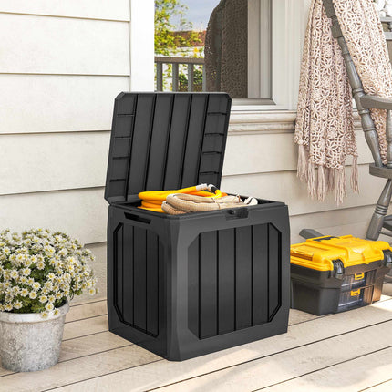 Gartenbox, 121L, Schwarz, Wetterfest, Abschließbar