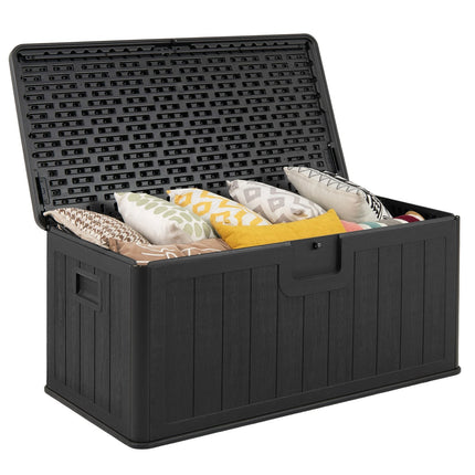 Gartenbox, 378L, wasserdicht, abschließbarer Deckel
