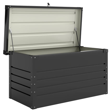 Outdoor Storage Box, 450L Steel, Lockable, Waterproof
