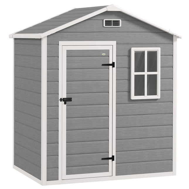 Outdoor Storage Shed, 1.9m², Lockable Door, Slope Roof