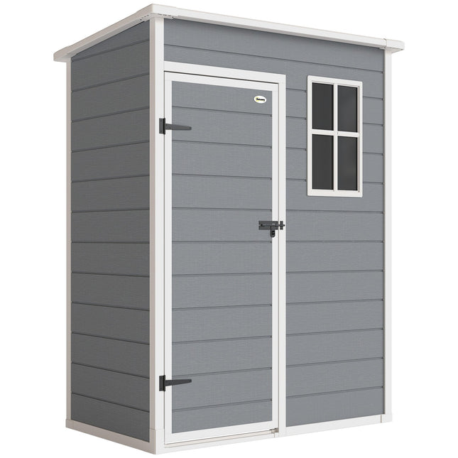 Outdoor Storage Shed, Polypropylene, Lockable Door