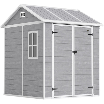 Outdoor Storage Shed, Polypropylene, Waterproof, 181x181x220 cm