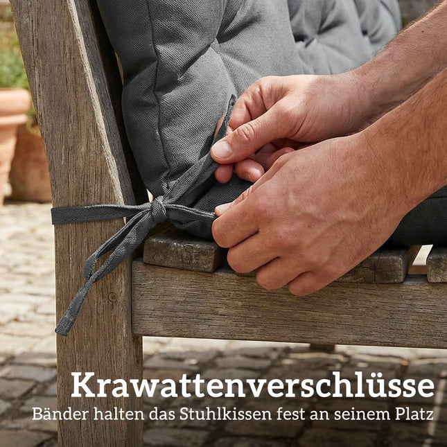 Schaukelauflage für Außenbereich, wasserabweisend, 150x100 cm, Dunkelgrau