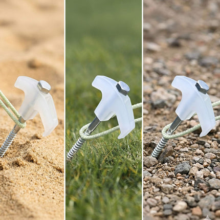Outdoor-Heringe mit Bohrmaschinenadapter, 20-teiliges Set