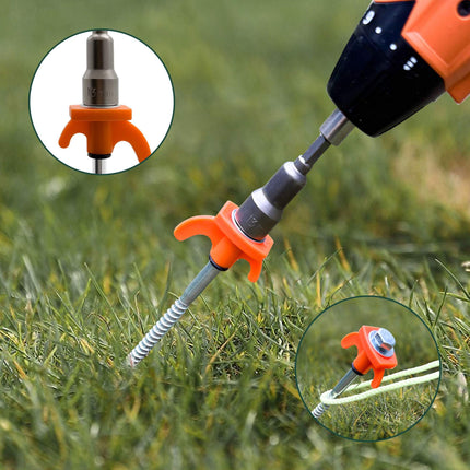 Outdoor-Heringe mit Bohrmaschinenadapter, 20-teiliges Set
