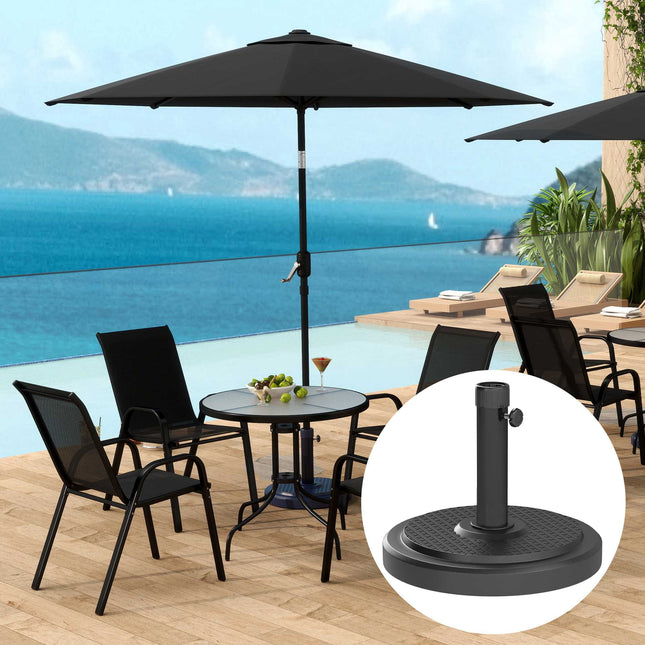 Sonnenschirmständer für Draußen, 22 kg, passend für 2,8m Sonnenschirme