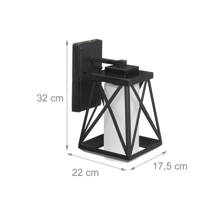 Outdoor Wall Light Black