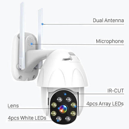 Outdoor-WLAN/IP-Kamera 2 Megapixel TUYA komp.