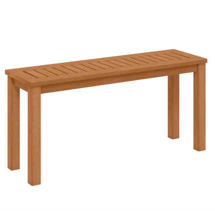 Outdoor Wooden Bench, 2-Seater, Teak Oil Finish, 150kg Capacity