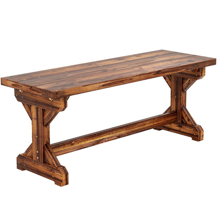 Gartenbank aus Holz, Tanne, 2-Sitzer, 240 kg Tragkraft