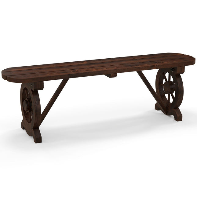 Gartenbank aus Holz, wetterfest, für 2–3 Personen, 325 kg Tragkraft