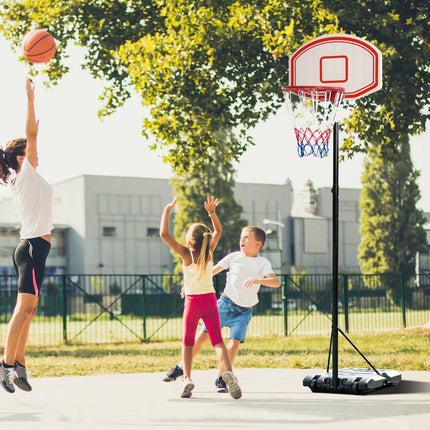 Verstellbarer, tragbarer Basketballkorb für den Außenbereich, 212–250 cm