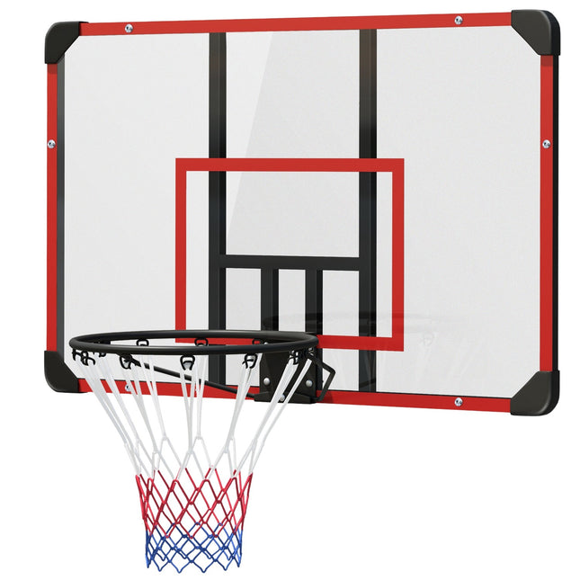 Basketballkorb aus Stahl für den Außenbereich, wandmontiert, 113 x 61 x 73 cm