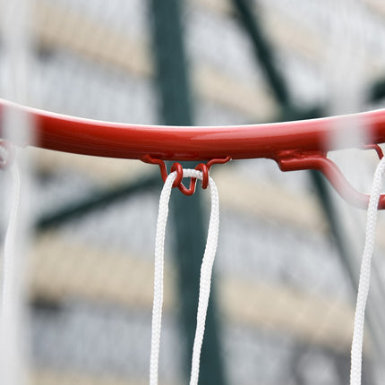 Verstellbarer Basketballkorb für draußen mit Rollen – 194–249 cm