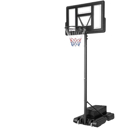 Panier de basket extérieur avec support et filets 135-305 cm support de basket réglable en hauteur