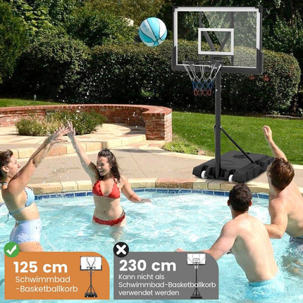 Outdoor Basketballkorb mit Ständer &amp; Gewichtstasche &amp; 2 Netze Basketballständer