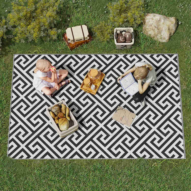 Outdoor-Plastikmatte – wasserabweisend, doppelseitig, 152x243 cm