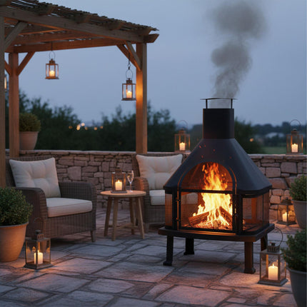 Outdoor-Kocher mit Grill