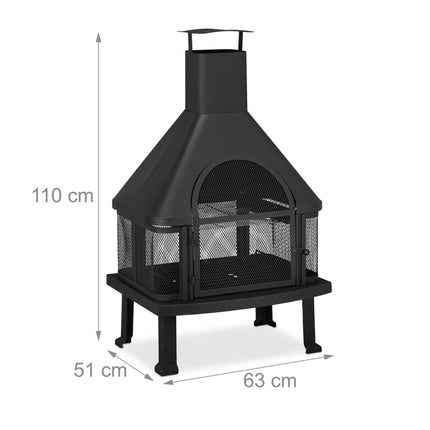 Outdoor-Kocher mit Grill