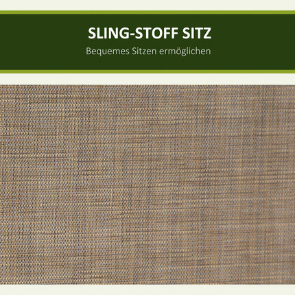 3-Sitzer Hollywoodschaukel mit verstellbarem Sonnendach, 300 kg Tragkraft